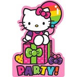 Invitations Hello Kitty - 8 pk with seals stickers.