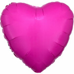Foil Balloon - Bright Pink - Heart - 17"