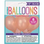 Balloons - Latex - Rose Gold 11" - 8 PK