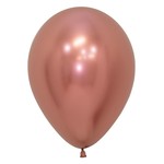 Latex Balloons Chrome - Rose Gold - 25Pk