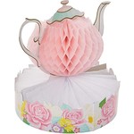 Centerpiece - Floral Tea Party - 9.6" x 10" - 1pc