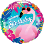 Foil Balloon - Birthday Tropical Flamingo - 18''