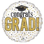 Foil Balloon - Supershape - Congrats Grad Sparkle - 1pk