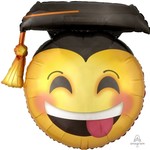 Foil Balloon -  SuperShape - Grad Emoji - 26''