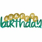 Table Decoration - Glitter - Happy Cake Day - 1pc