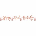 Banner  - Happy Birthday - Rose Gold Kit