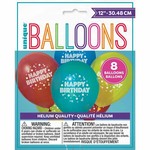 Latex Balloons - HB - 12" - 8pk