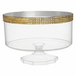 Large Trifle Container w/ Gold Gems