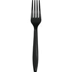 Forks - Plastic Black - 24 pcs