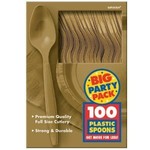 Spoons-Premium-Gold-Box/100pkg-Plastic