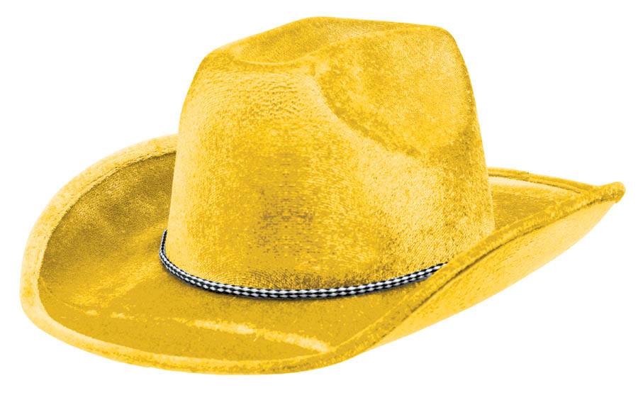 yellow felt hat