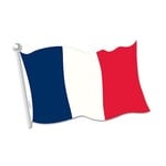 Cutout-France Flag-1pkg-12.5"x18"