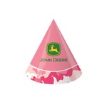 Hats-Cone-Pink John Deere-8pkg-Paper