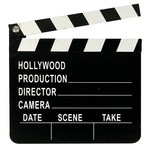 Directors Clapboard -Hollywood-Wood-7'' x 8''