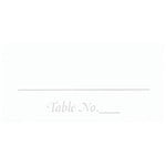 Place Cards- Table Number Silver-50pk