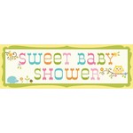 Banner-Happi Tree Baby Shower-60''x20''-Plastic
