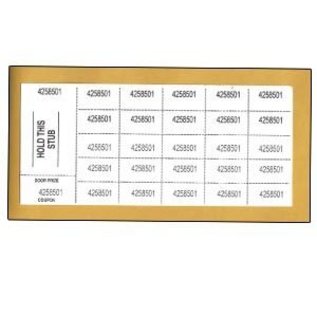 tickets penny sale white 100 shts small victoria party store penny sale tickets