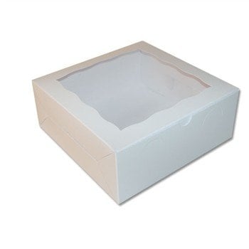 6 inch Transparent Cake Box with white cake base (Transparent, Tall  Transparent) - Craftwerkz Pte Ltd