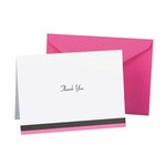 Thank You Cards-Pink Trim-50pk