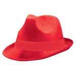 Cow Boy Hat- Red Fedora-Fabric