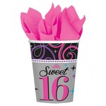 Cups-Sweet 16-Paper-9oz-8pk