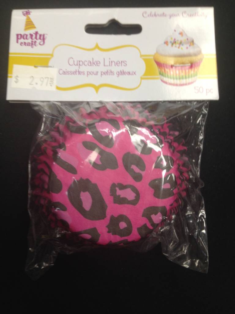 Cupcake Liners Pink Cheetah 50pk 2 75 Victoria Party Store