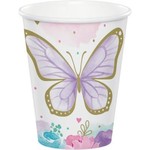Cups - Butterfly Shimmer - 9OZ. 8PK