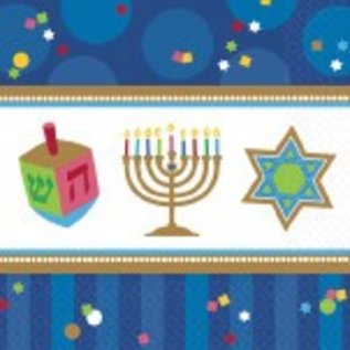 Napkins Ln Hanukkah Celebration 36pk 2ply Victoria Party Store
