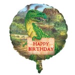 Foil Balloon - Diggin for Dinos Happy Birthday - 18"