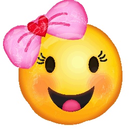 smiley bow face foil balloon jr shape pink