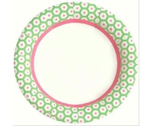 Paper Plates - BEV - Deco Pink and 