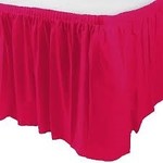 Plastic Table Skirt - Magenta 33.9 SQ ft.