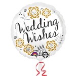 Foil Balloon - Wedding Wishes - 17"