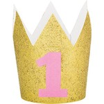 Hat - Crown Mini Gold Pink # 1