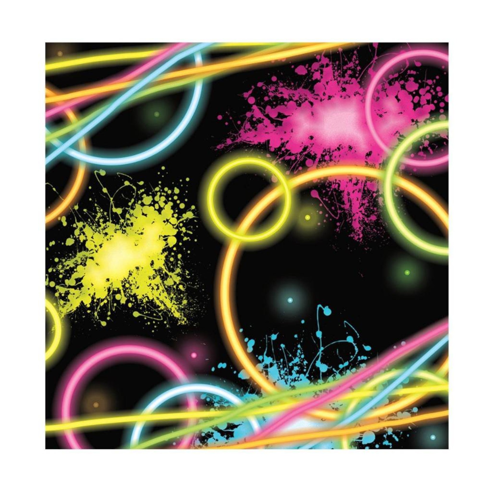 Napkins Bev Glow Party 18pk Discontinued Victoria Party Store
