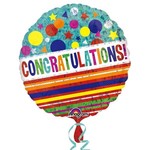 Foil Balloon - Congratulations Sparkle - 18"