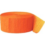 Paper Crepe Streamers - Orange Peel - 500ft