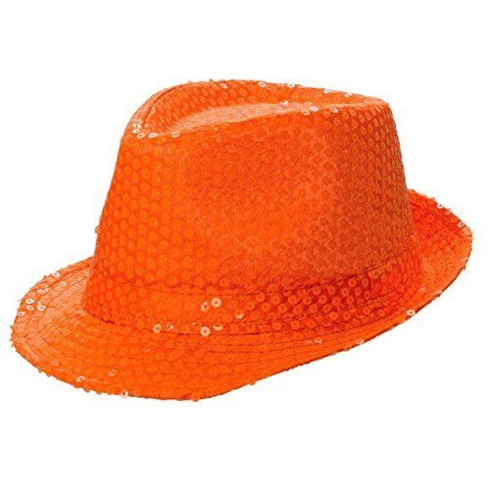Hat-Neon Orange Fedora - Victoria Party 