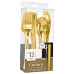 Premium Quality Cutlery - Metallic Gold