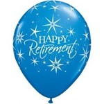 Latex Balloon-Happy Retirement Bursts Assortment-1pkg-11"