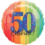 Foil Balloon - 50th Celebrate - 17"