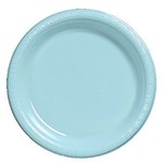 Plastic Plates-20pcs-Pastel Blue (10.25")