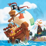Napkins - Bev - Pirate Treasure -  16PK - 2PLY