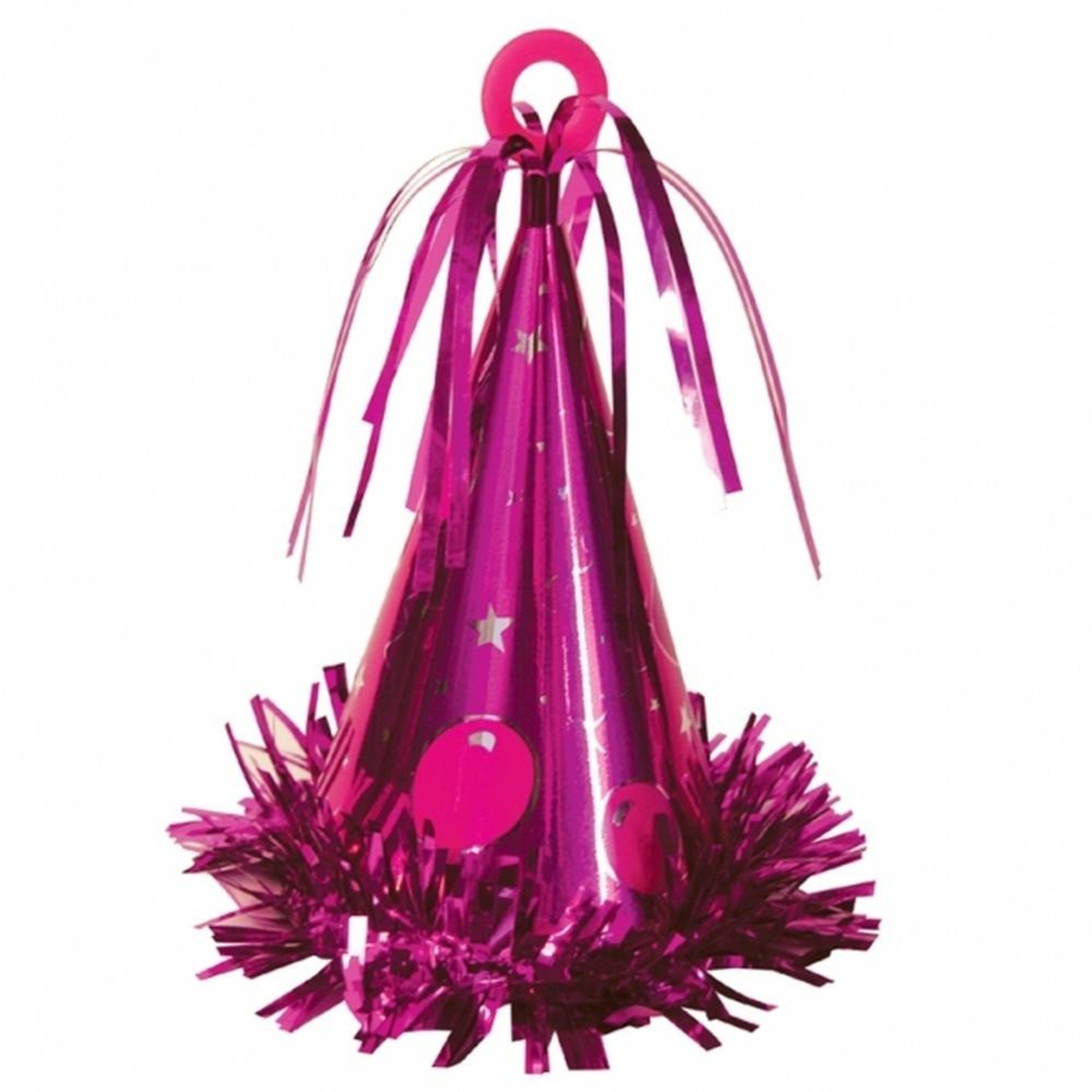 Balloon Weight-Party Hat-Hot Pink-6oz