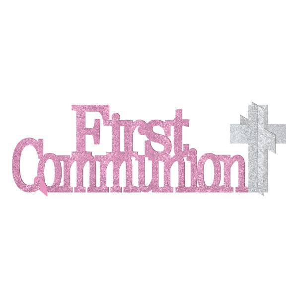 Glitter Table Decoration First Communion Pink 14 Victoria