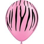 Latex Balloon-Zebra Stripes Neon Pink-1pkg-11"