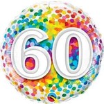 Foil Balloon - 60 Confetti