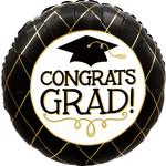 Foil Balloon  - Congrats Grad - 18''