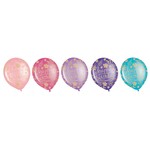 Balloons - Latex - Happy Birthday Floral - 20PCS