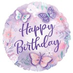 Foil Balloon - Happy Birthday  -18" - Flutter